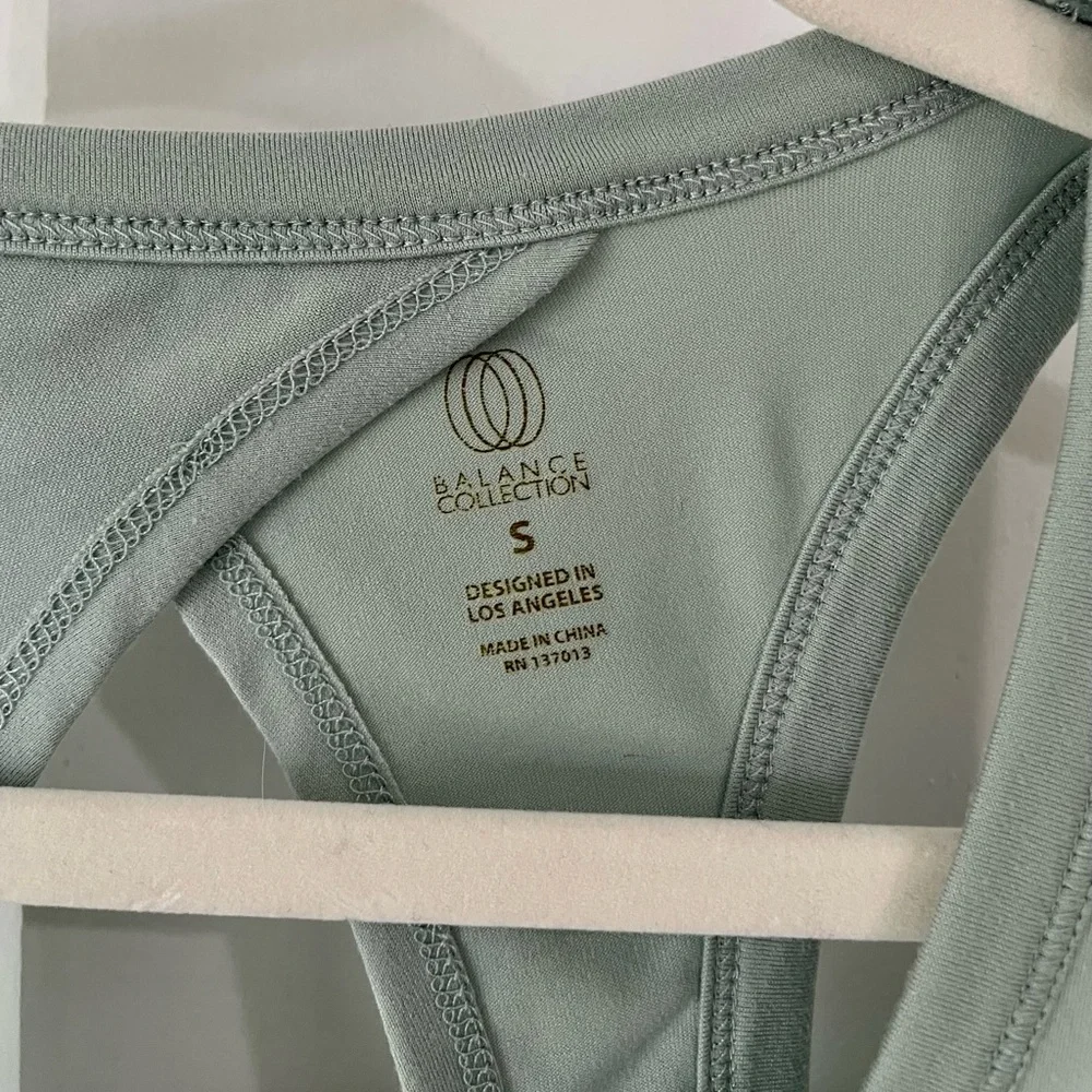 🎈 SOLD Balance Collection Sage Green Tank - Picture 4 of 6